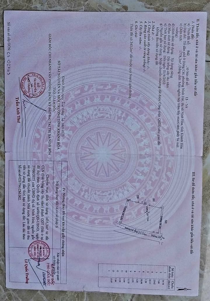 Đất biển Dốc Lết Ninh Hải 1778m² giá 26.6 tỷ - Đầu tư sinh lời tuyệt vời!