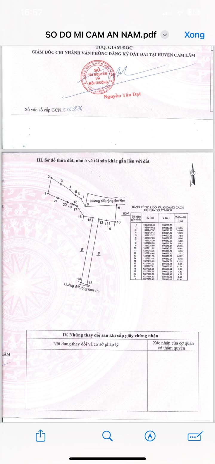 Đất Cam An Nam 1200m² giá chỉ 400 triệu - Cơ hội đầu tư tuyệt vời!