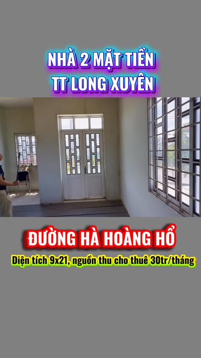 Nhà 2 mặt tiền đường Hà Hoàng Hổ, Long Xuyên 200m² giá 3 tỷ - Cơ hội đầu tư tuyệt vời!