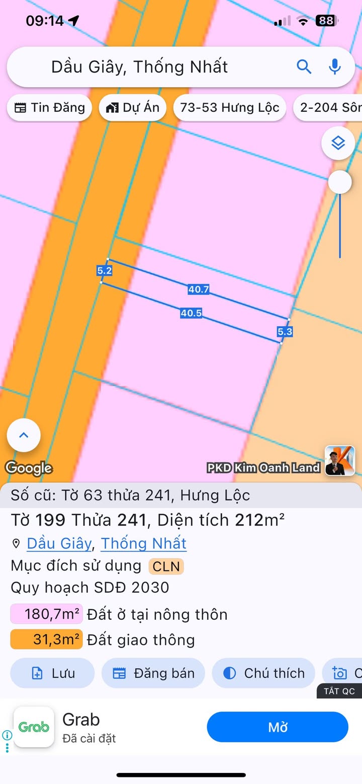 Lô đất 10x40m tại Dầu Giây, Đồng Nai - Đầu tư sinh lời chỉ 2 tỷ