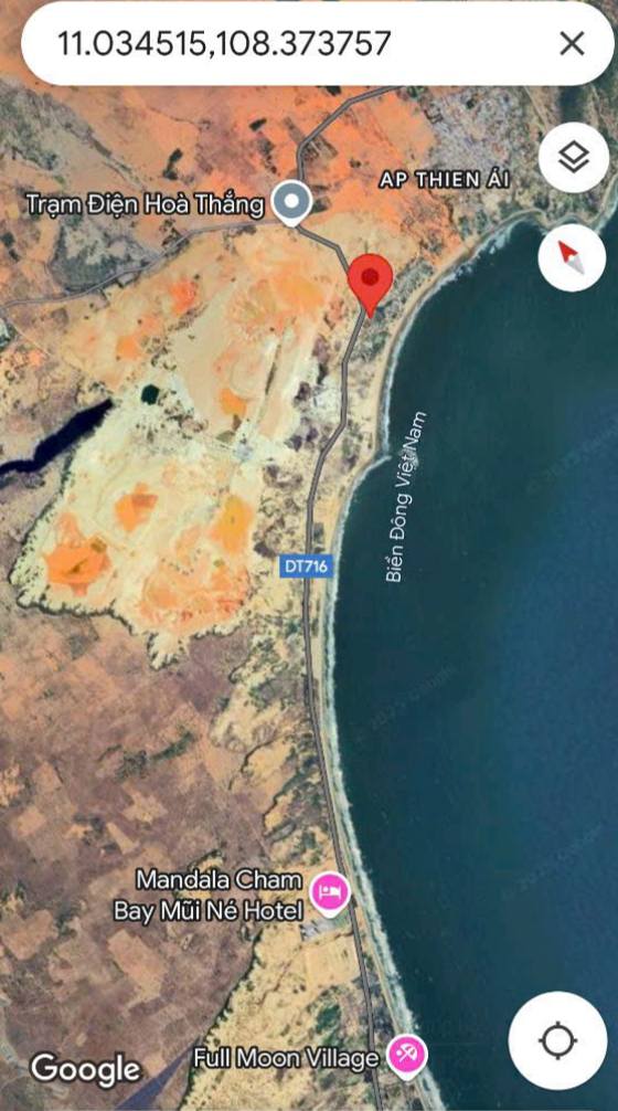 Bán đất kèm nhà mái thái thôn Hồng Hải, xã Hòa Thắng, 2700m² - View biển tuyệt đẹp!