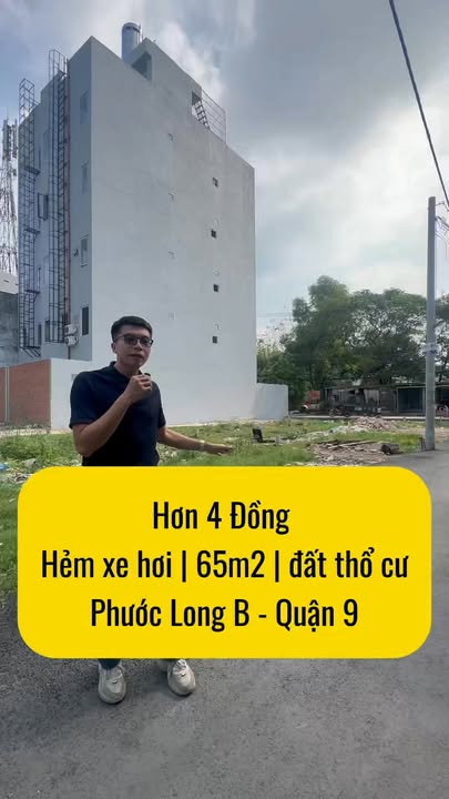 Đất thổ cư hẻm xe hơi Phước Long B 65m² giá 4.8 tỷ - Cơ hội đầu tư tuyệt vời!