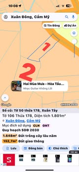 Đất nền Xuân Tây, Cẩm Mỹ 5000m² chỉ 400 triệu - Sổ đỏ chính chủ, mặt tiền đường bê tông!