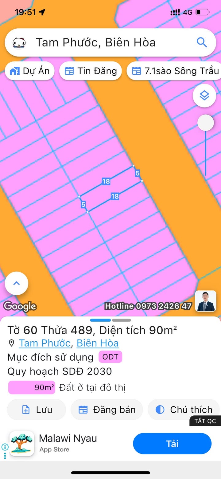 Đất nền thương mại Tam Phước Biên Hòa 90m² giá 2 tỷ - Cơ hội đầu tư hấp dẫn!