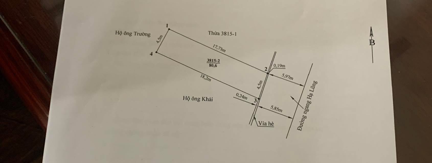 Đất nền mặt tiền đường Hạ Lũng, Hải An, Hải Phòng 80m² - Tiềm năng phát triển mạnh mẽ!