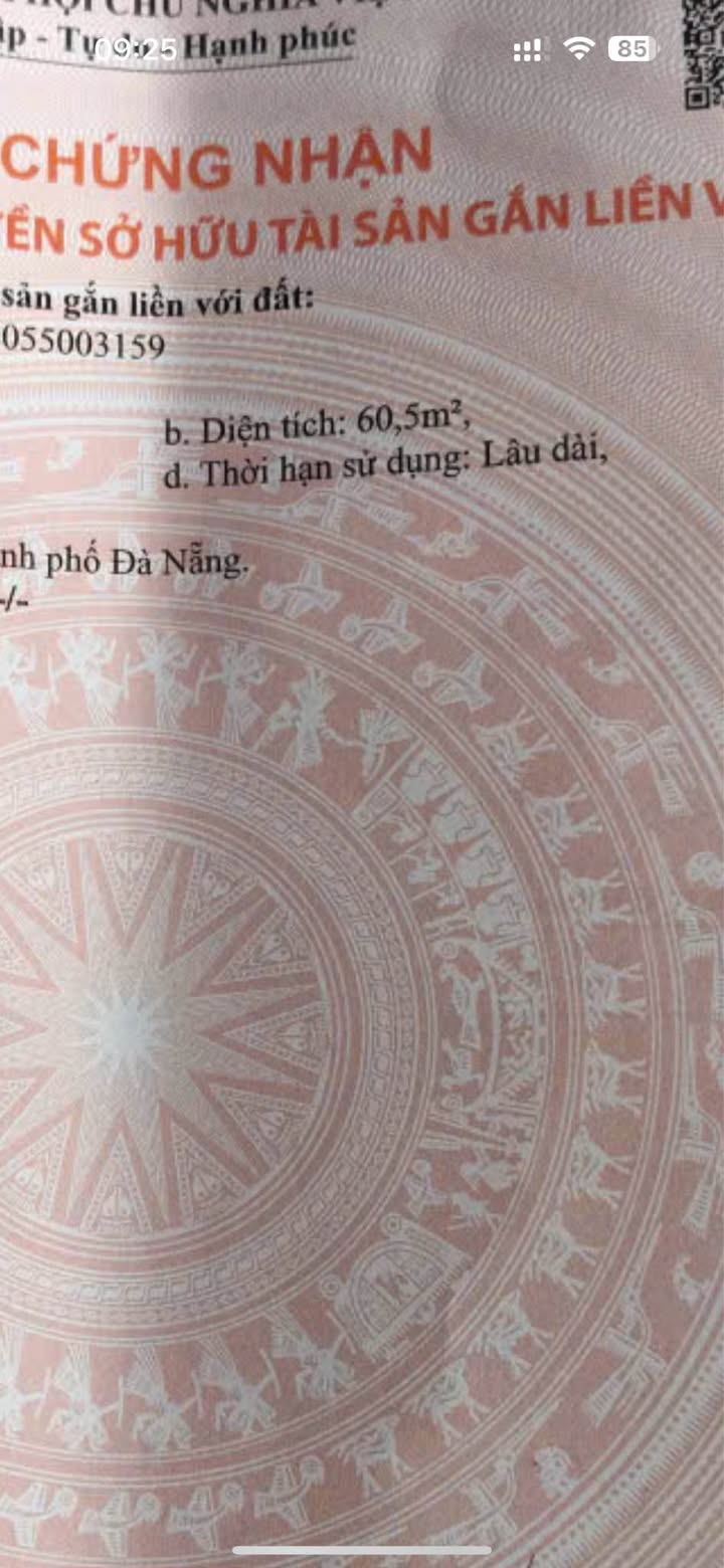 Đất nền Mân Thái, Sơn Trà 60m² giá 3.3 tỷ - Sổ đỏ chính chủ, hướng Đông Bắc!