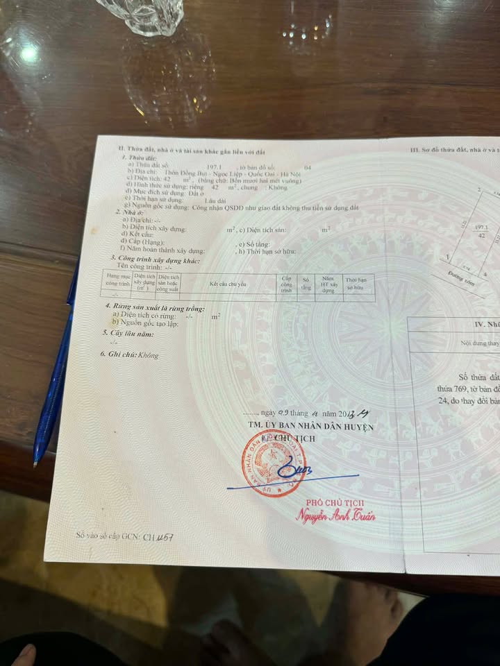 Đất nền 42m² tại Ngọc Liệp, Quốc Oai - Cơ hội đầu tư không thể bỏ lỡ!