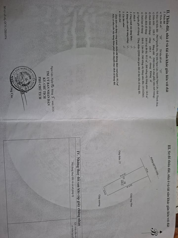 Đất nền Ngọc Lặc 125m² giá 800 triệu - Đầu tư sinh lời lý tưởng!