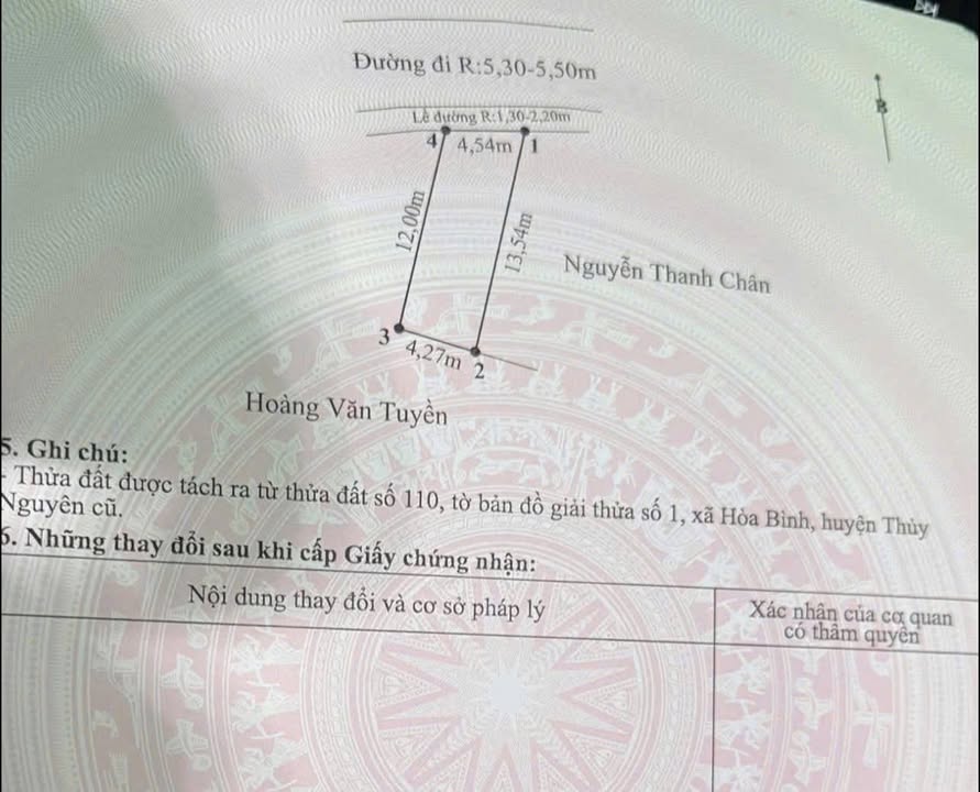 Đất lô góc Hòa Bình, Thủy Nguyên 54.5m² giá chỉ 1.4 tỷ - Phong thủy tốt, vị trí đắc địa!