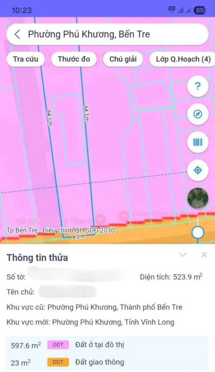 Nhà mặt tiền đường Phan Đình Phùng Bến Tre 523m² giá 11 tỷ - Đầu tư sinh lời cao!