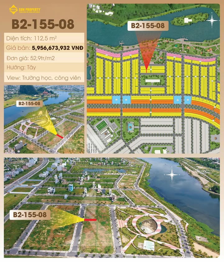 Đất nền Nam Hoà Xuân Đà Nẵng 112,5m² - Vị trí đẹp, giá gốc CĐT Sun Group!