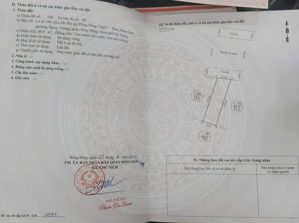 Đất phân lô Hùng Vương, Hồng Bàng 89,9m² giá 4,5 tỷ - Cơ hội đầu tư tuyệt vời!