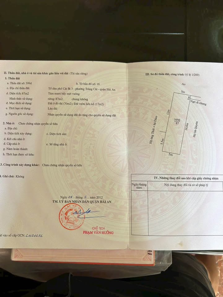 Đất nền Tràng Cát Hải Phòng 85m² giá 2 tỷ - Cách mặt đường chỉ vài bước!