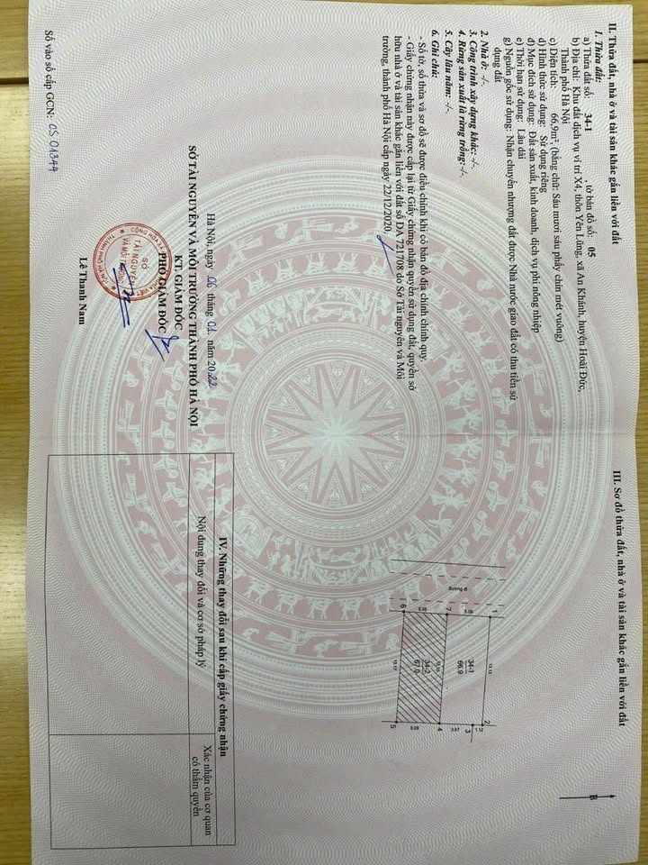 Đất dịch vụ An Khánh, Hoài Đức 67m² - Cơ hội đầu tư hấp dẫn!