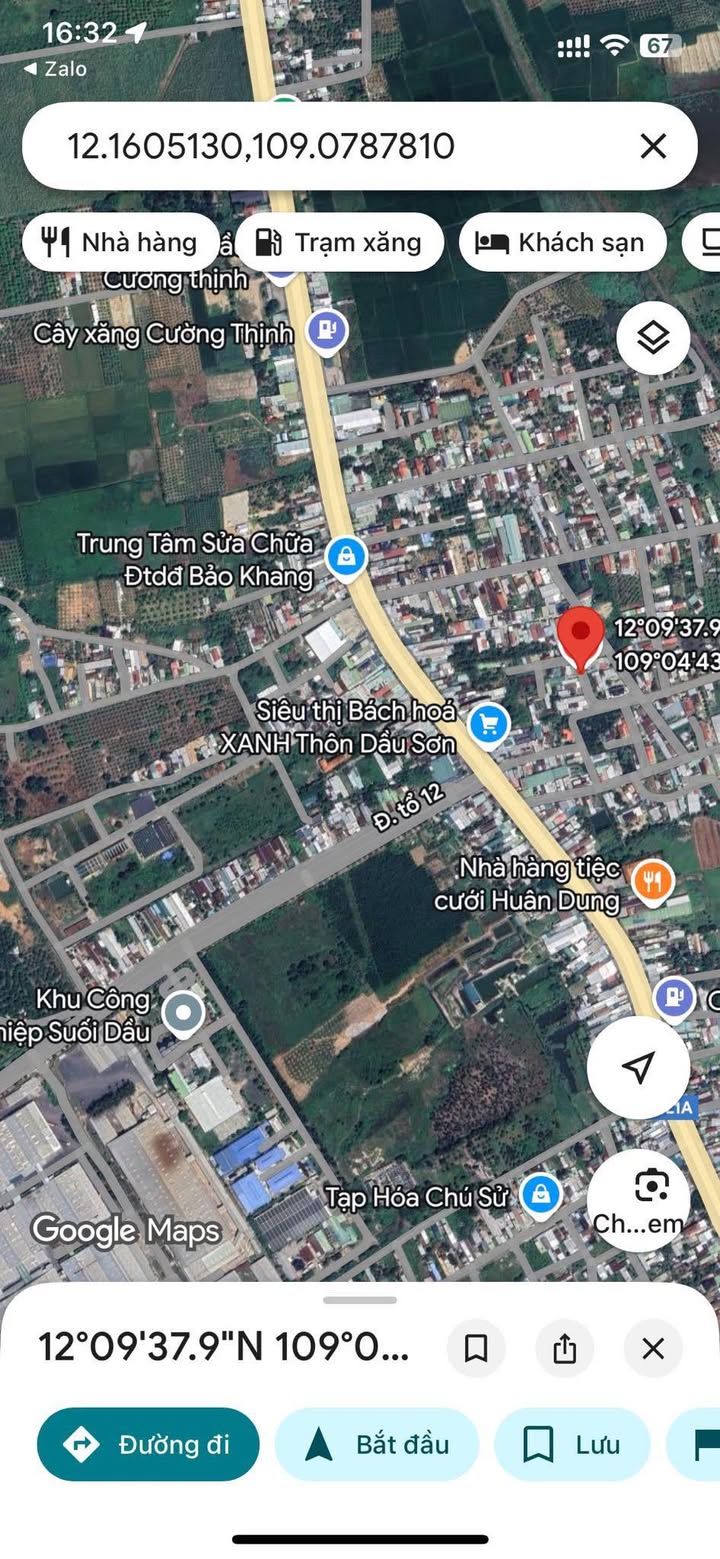 Đất nền Suối Dầu 119m² giá 890 triệu - Đối diện khu công nghiệp sầm uất!