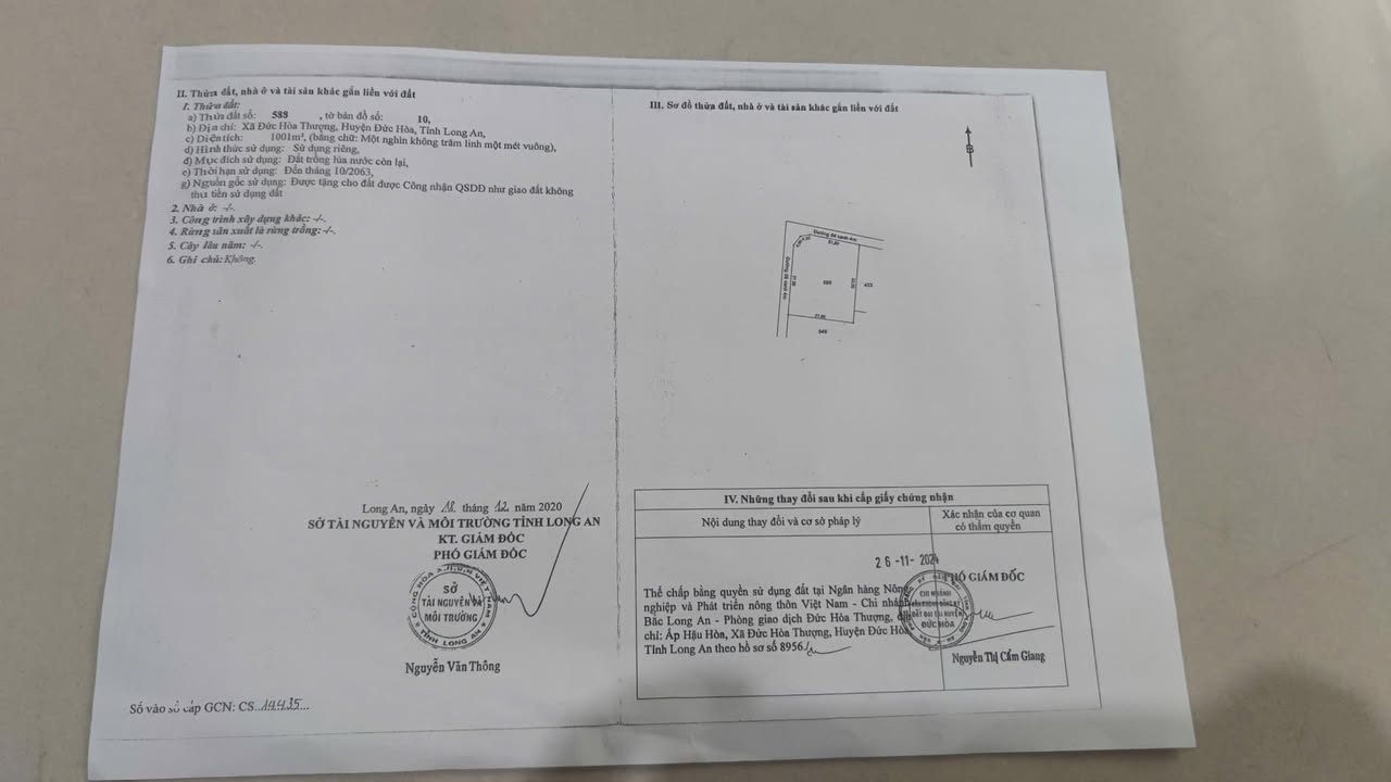 Đất nền Đức Hòa Thượng 837m² chỉ 8.325 tỷ - Sổ hồng riêng, đầu tư lý tưởng!