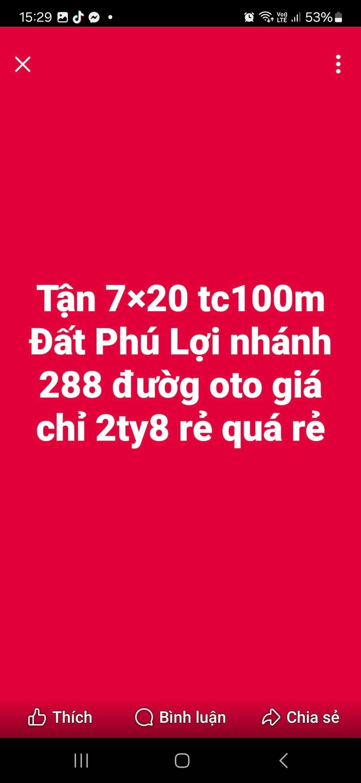 Đất Phú Lợi Thủ Dầu Một 700m² giá chỉ 2.8 tỷ - Cơ hội đầu tư tuyệt vời!