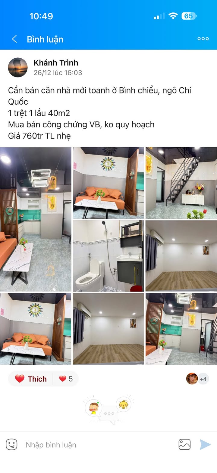 Căn hộ CCVB Thủ Đức 33m² giá 950 triệu - Pháp lý rõ ràng, không quy hoạch