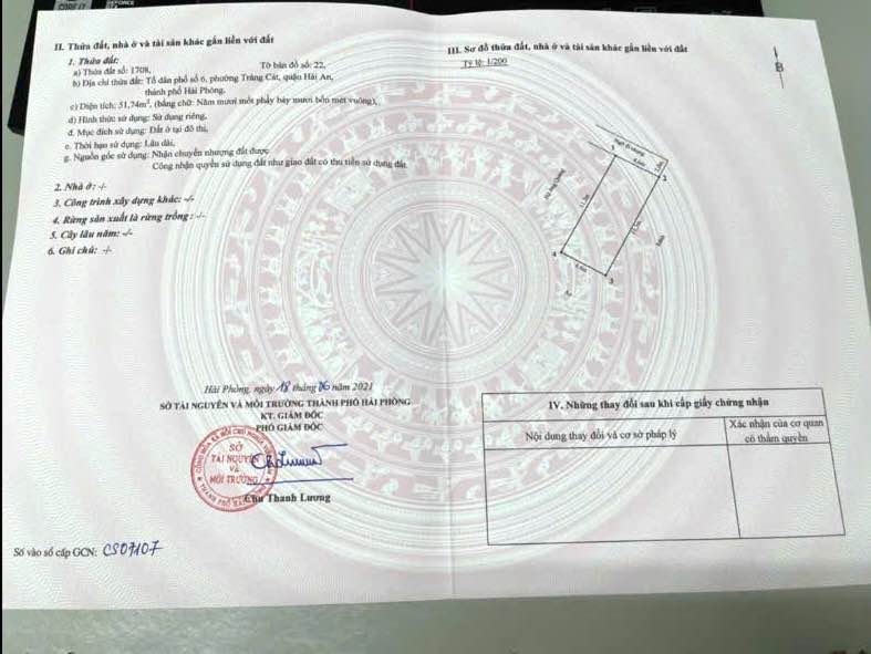 Bán lô đất đường Nhà Mạc, Tràng Cát, Hải An 51.74m² - Giá chỉ 1.45 tỷ!