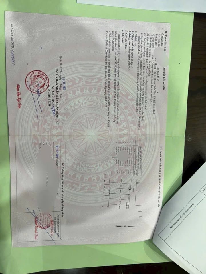 Đất thổ cư Bình Tân 62m² giá 3.649 tỷ - Vị trí đắc địa trong khu đô thị!