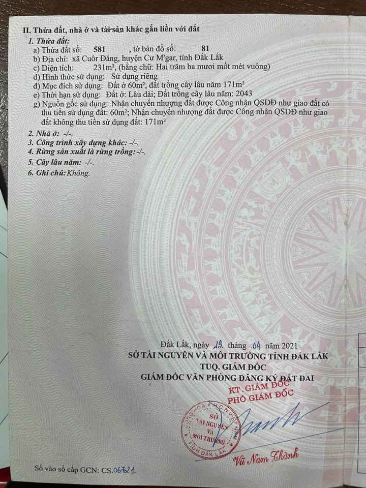 Đất thổ cư Cuôr Đăng 220m² giá 666 triệu - Cơ hội đầu tư tuyệt vời!