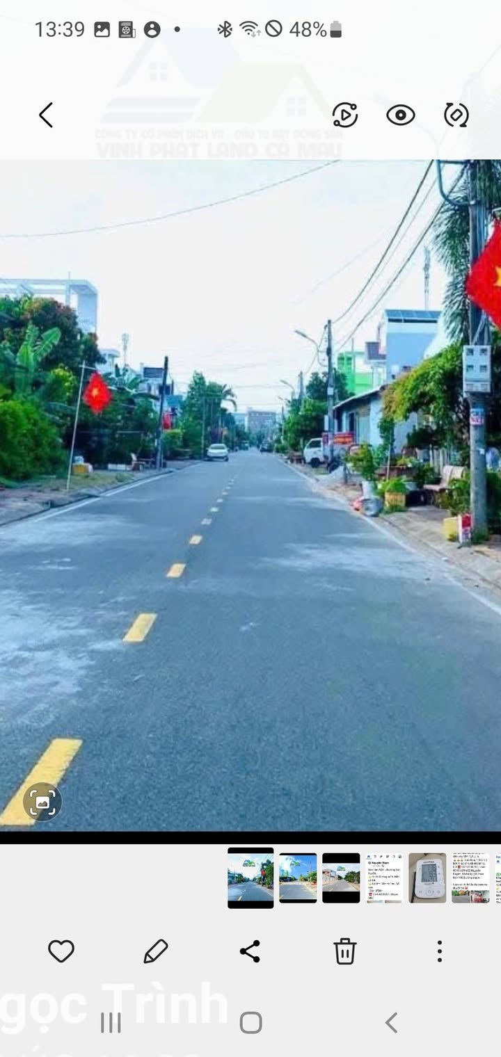 Bán đất đường Thoại Ngọc Hầu, phường Tân Thành, 112m² - Khu dân cư an ninh tốt!