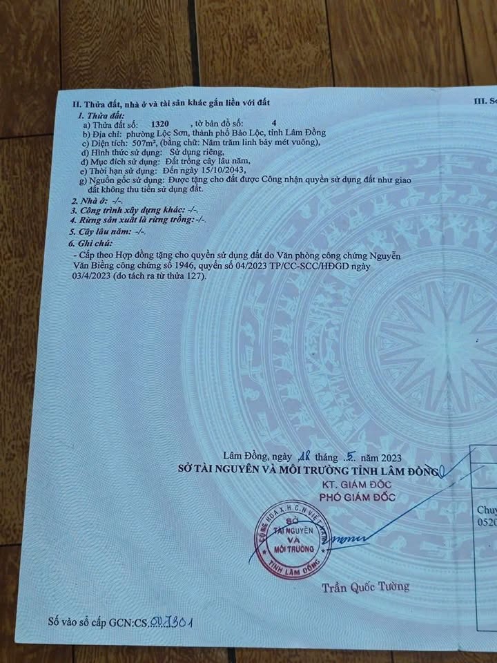 Đất nền hẻm số 9 Trần Phú, Bảo Lộc 504m² giá 3 tỷ - Cơ hội đầu tư hấp dẫn!