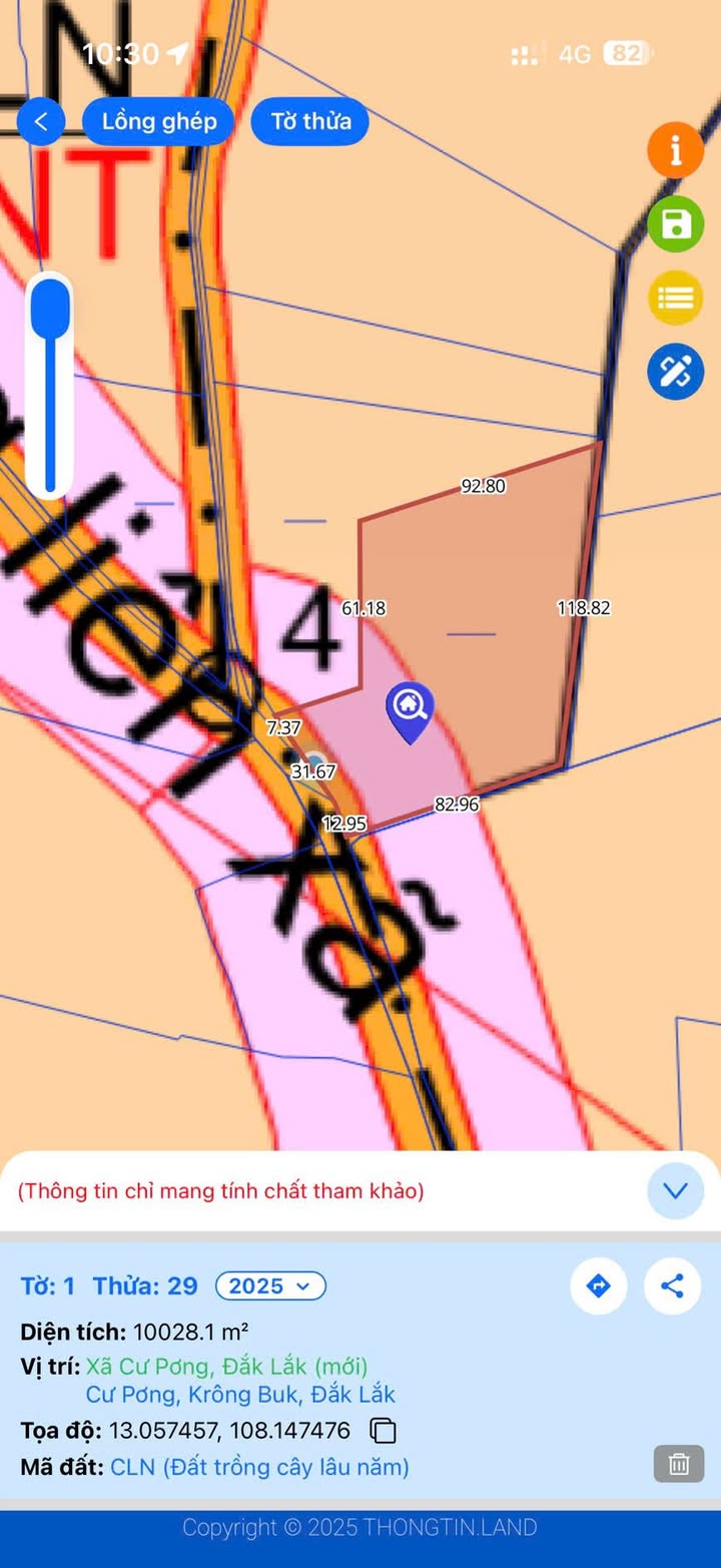 Đất thổ cư 1ha thôn Ea My, xã Cư Pơng, huyện Krông Búk chỉ 4.5 tỷ - Cơ hội đầu tư tuyệt vời!