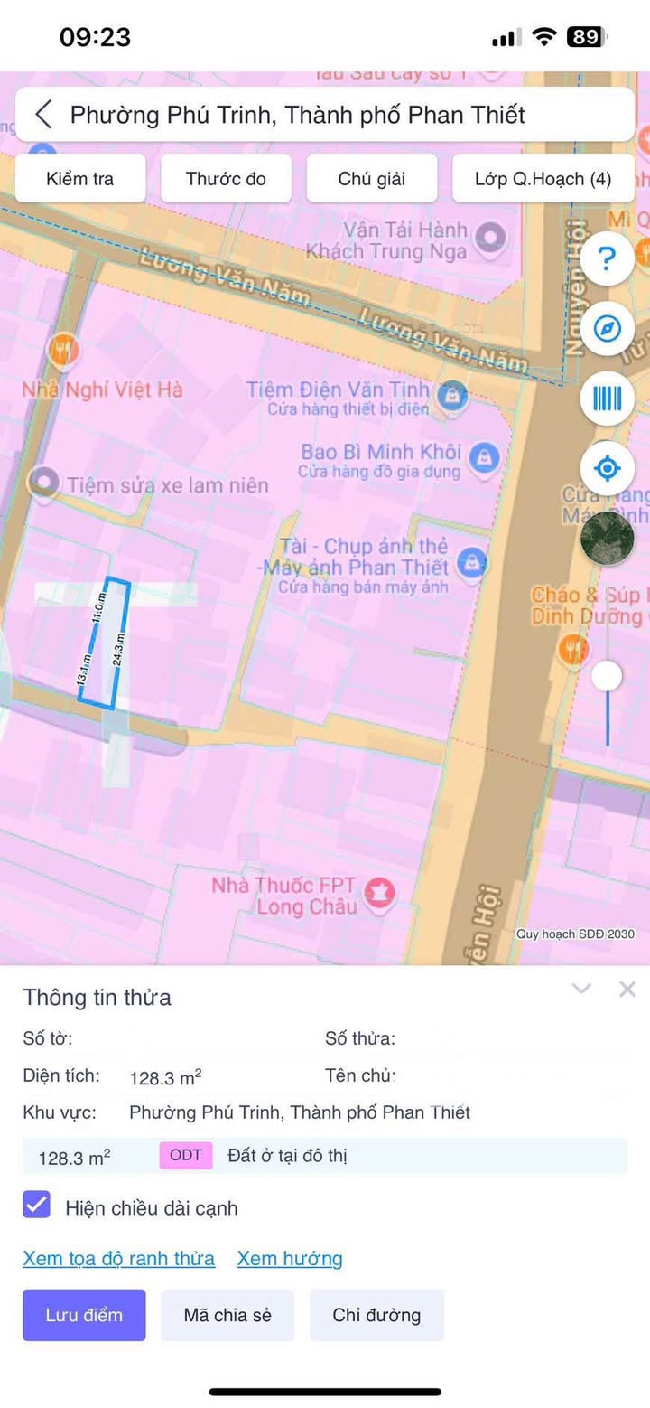 Lô đất hẻm 17 Lương Văn Năm, Phan Thiết 126,4m² giá 1,9 tỷ - Sổ đỏ chính chủ, tiện ích đầy đủ!