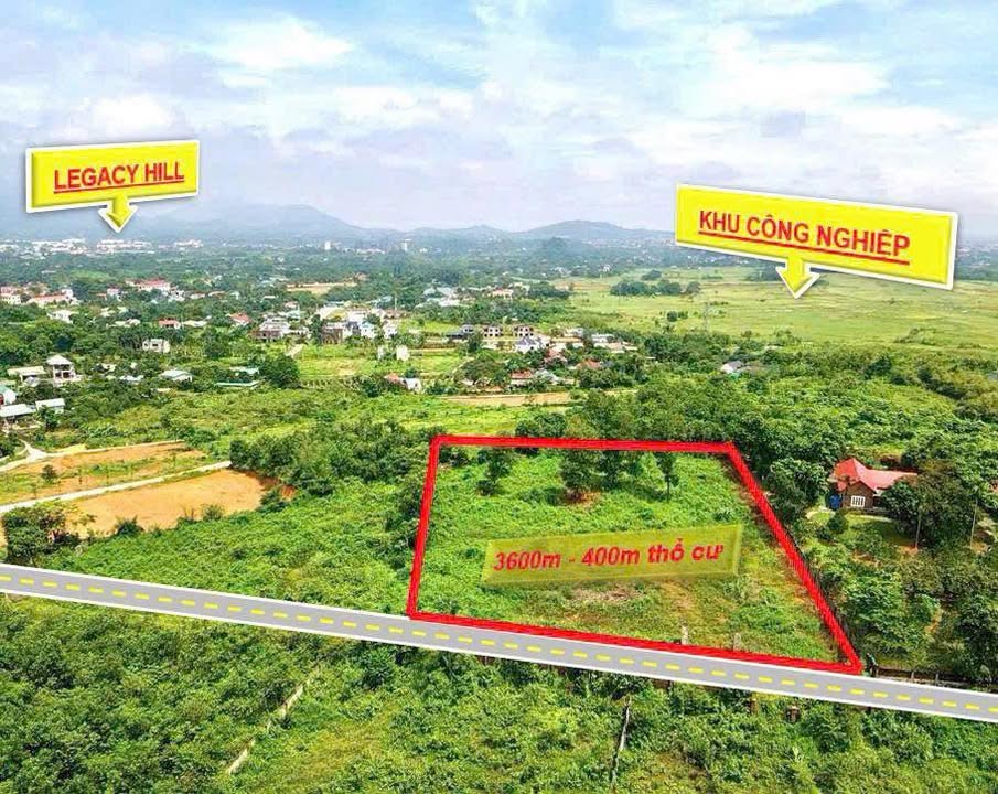 Đất Cư Yên Lương Sơn 3600m² giá 14.4 tỷ - View toàn cảnh tuyệt đẹp!
