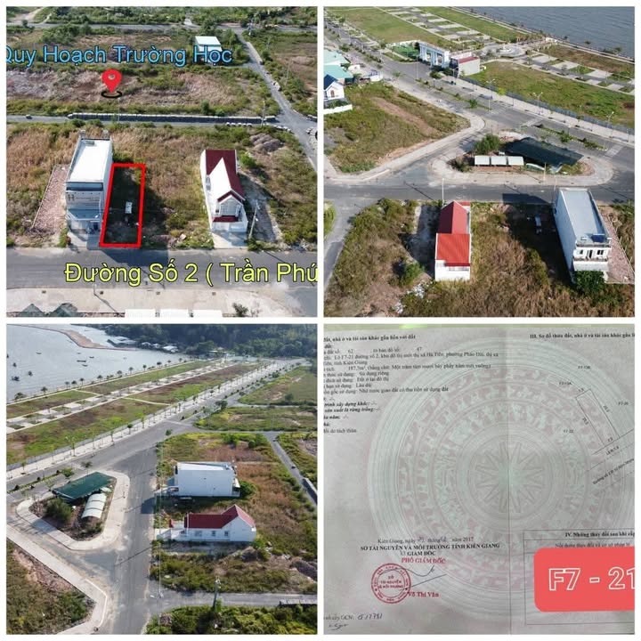 Đất nền Hà Tiên City 187m² giá 3.2 tỷ - Mặt tiền đường Trần Phú thông thoáng!