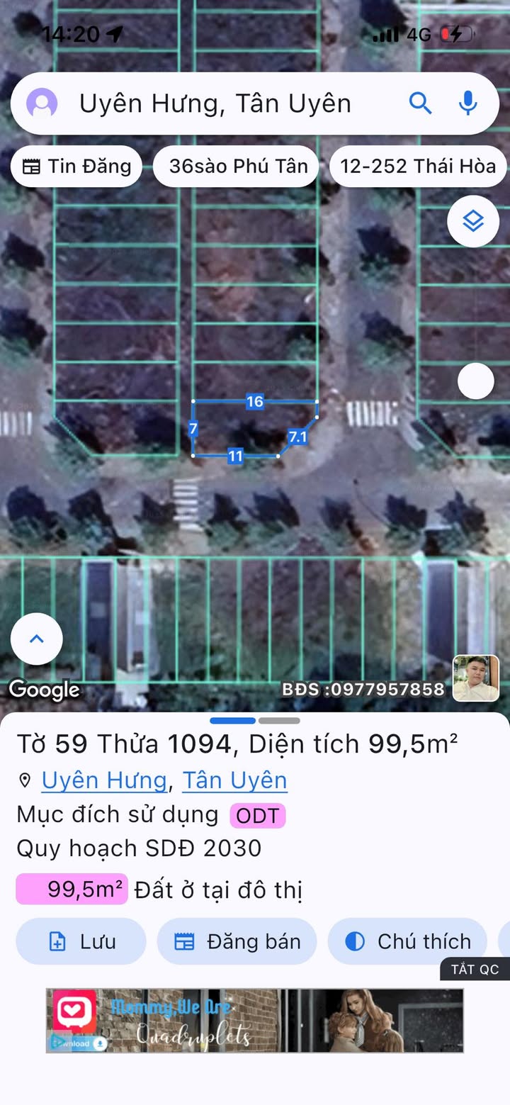 Lô đất góc 2 mặt tiền Tân Uyên 112m² giá 1.7 tỷ - Cơ hội đầu tư lý tưởng!