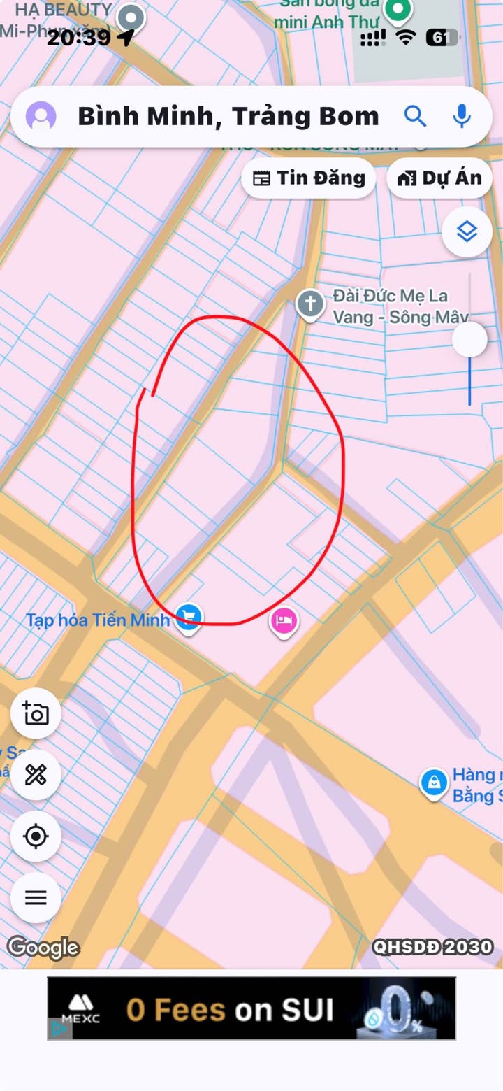 Đất nền Bình Minh Trảng Bom 125m² giá 1.3 tỷ - Sổ đỏ chính chủ, hai mặt tiền