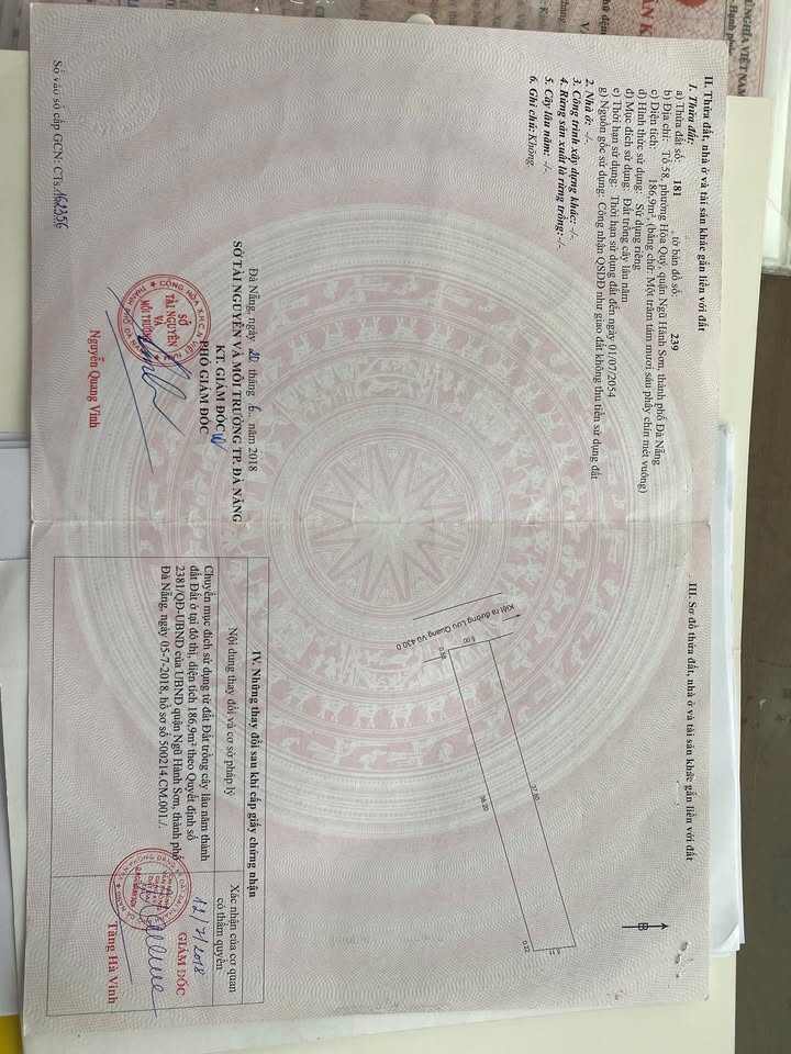 Đất nền Hòa Quý Đà Nẵng 187m² giá 4.8 tỷ - Cơ hội đầu tư hiếm có!