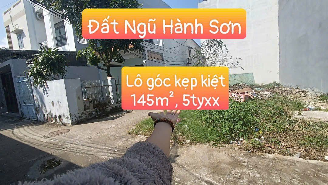 Đất nền Bà Bang Nhãn, Đà Nẵng 145m² giá 5 tỷ - Lô góc kẹp kiệt thuận tiện!