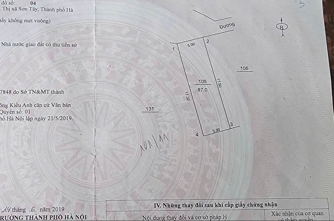 Đất mặt phố Chùa Thông, Sơn Tây 87m² - Kinh doanh thuận lợi!