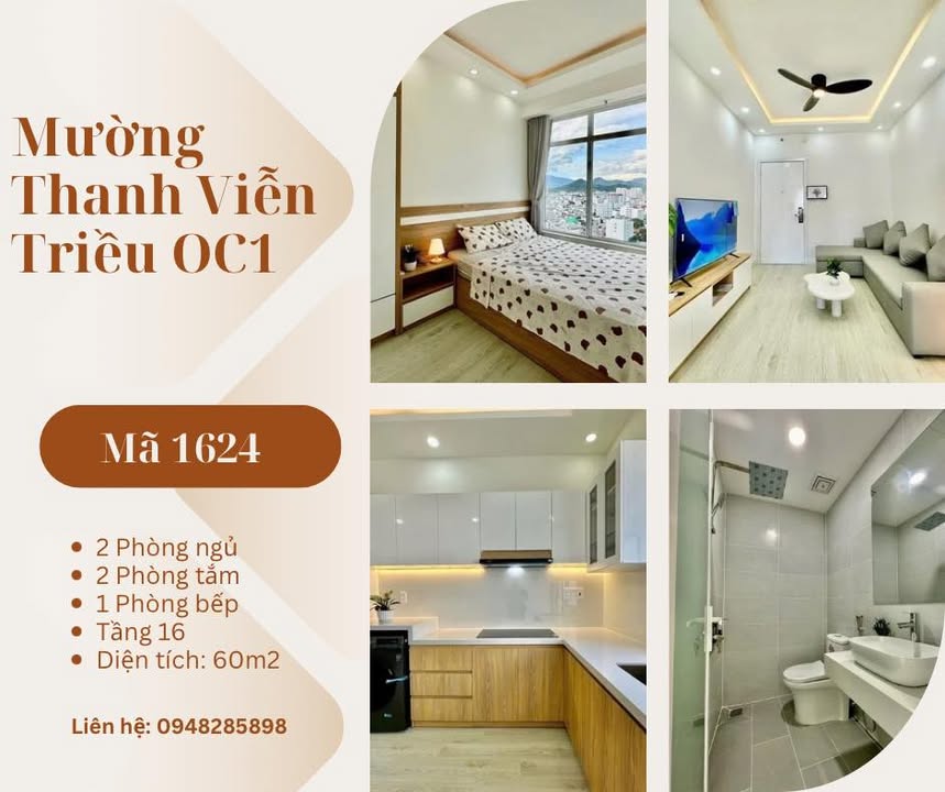 Căn hộ Mường Thanh Viễn Triều Nha Trang 60m² - View biển cực chill!