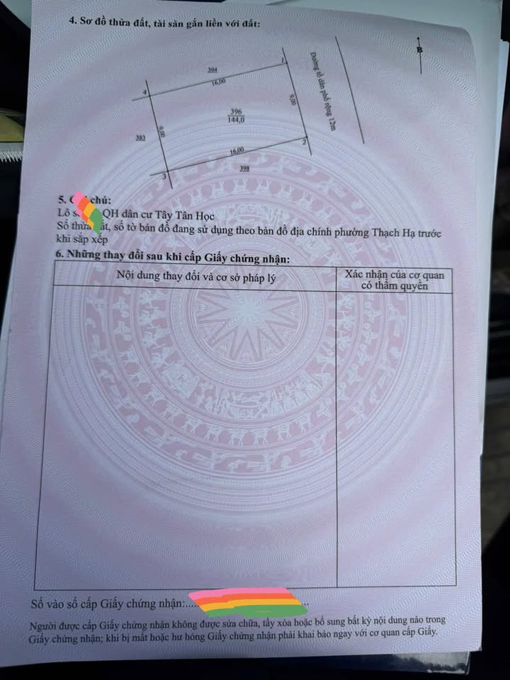 Đất nền Trần Phú, Hà Tĩnh 144m² giá chỉ 3xx triệu - Đầu tư sinh lời ngay!