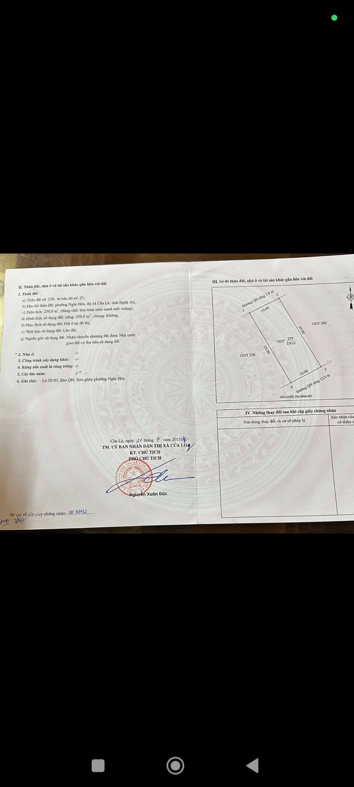 Đất nền Nghi Hòa Nghi Lộc 250m² giá đầu tư - Cơ hội hiếm có!