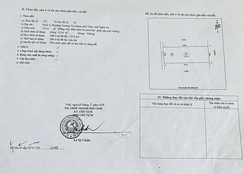 Đất mặt đường Trần Huy Liệu - P.Trường Thi 132.6m² giá 20 tỷ - Đầu tư sinh lời ngay!