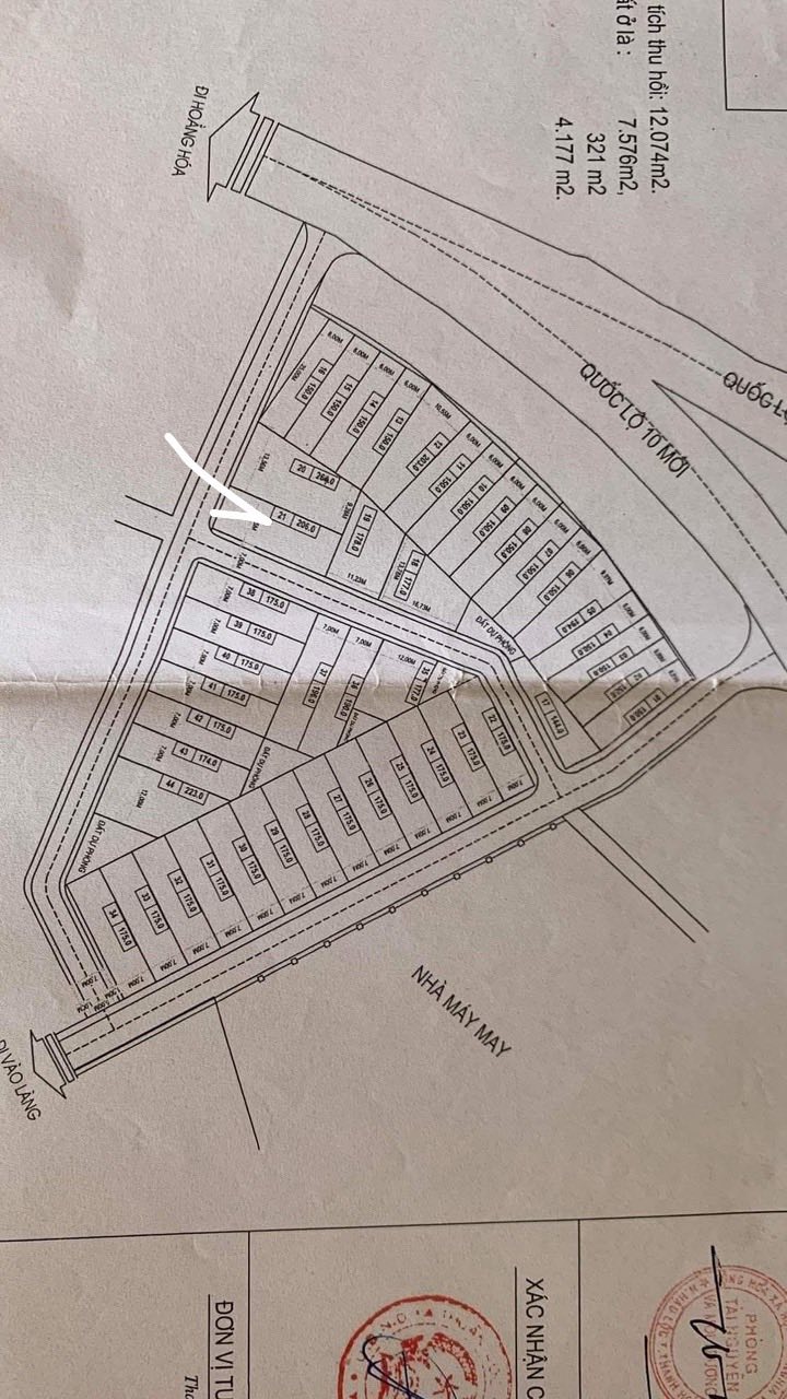 Đất nền thôn Lam Thô, xã Thuần Lộc, Hậu Lộc 206m² chỉ 1.6 tỷ - Lô góc hai mặt tiền giá tốt!
