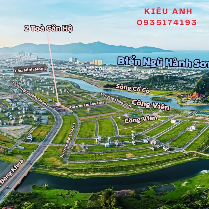 Đất nền lô góc 2 mặt tiền Bờ Quan 3, Đà Nẵng 155m² giá chỉ 10.951 tỷ - Cơ hội đầu tư hấp dẫn!