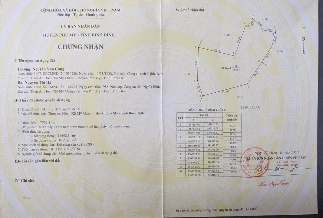 Đất trang trại 1,7 hecta tại chùa An Hòa, Mỹ Chánh - Giá chỉ 200 triệu