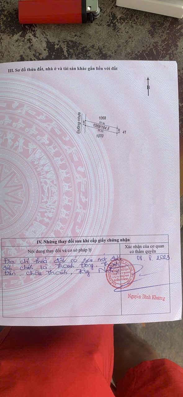 Đất mặt tiền nhựa KP Thanh Đông, Châu Thành, Tây Ninh 50m² giá 569 triệu - Cơ hội đầu tư hấp dẫn!