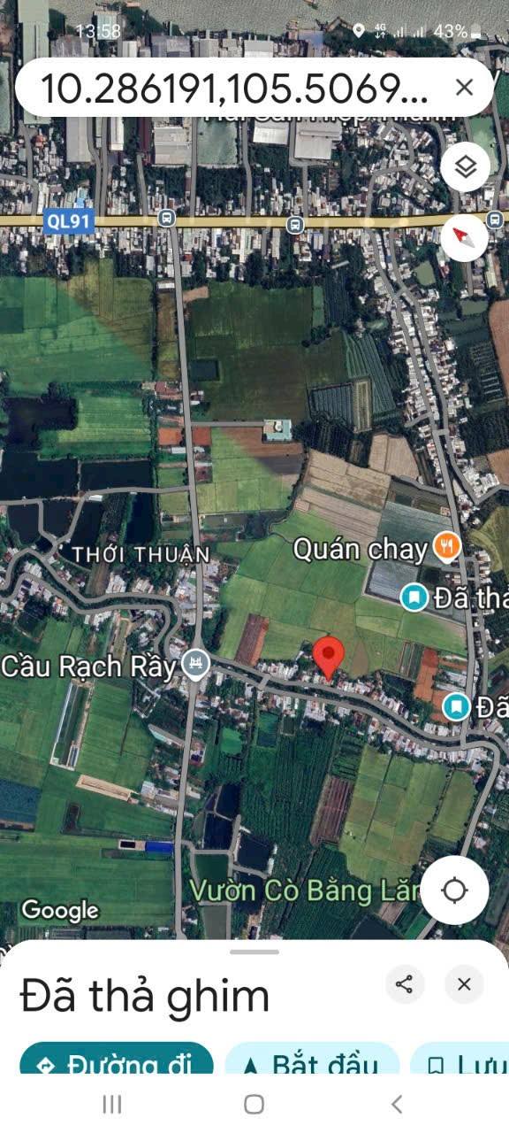 Đất nền Thốt Nốt, Cần Thơ 203m² giá 1 tỷ - Đầu tư sinh lời ngay!