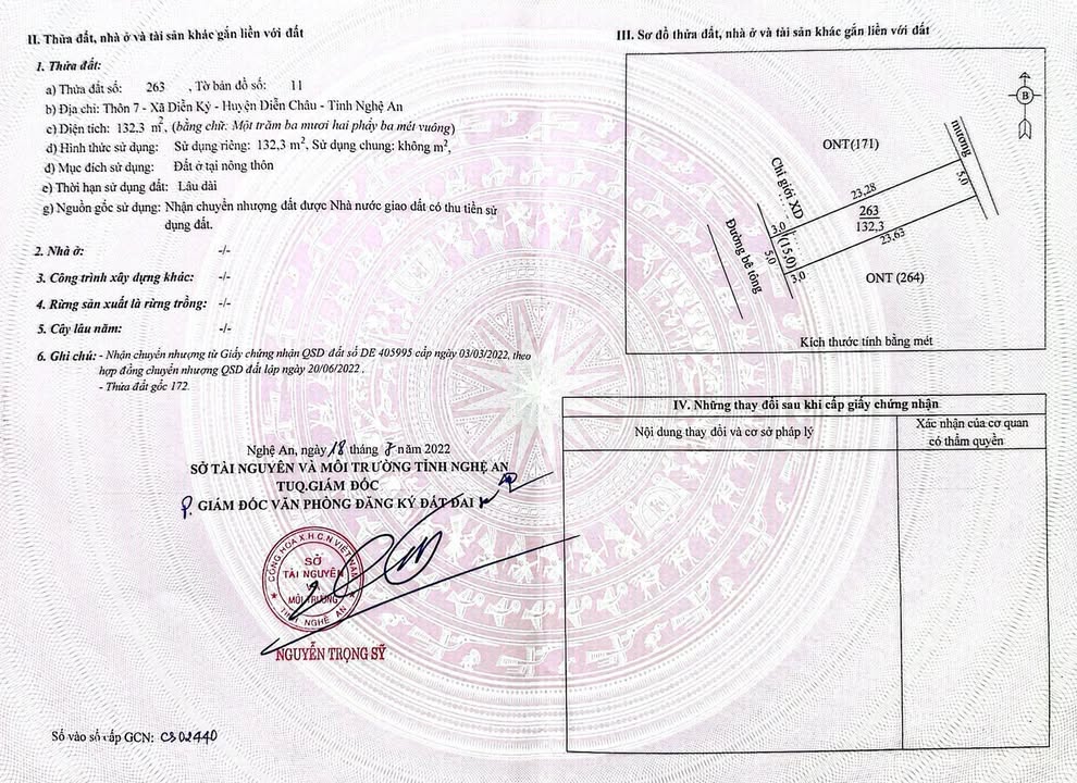 Lô đất Diễn Kỷ, Diễn Châu 130m² giá 1 tỷ - Cơ hội đầu tư tuyệt vời!