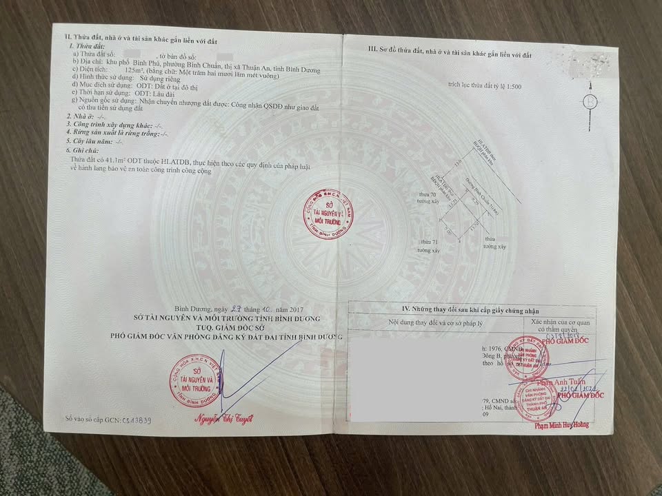 Đất mặt tiền đường Bình Chuẩn 71, Thuận An 125m² giá chỉ 3.5 tỷ - Cơ hội đầu tư hấp dẫn!