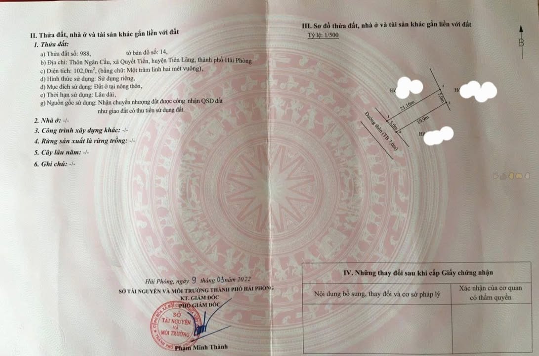 Đất nền Quyết Tiến 102m² giá 1.7 tỷ - Vị trí đẹp, đầu tư sinh lời!