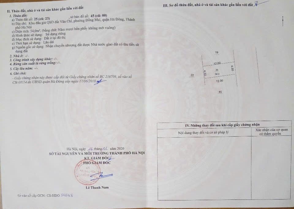 Đất phân lô Yên Nghĩa Hà Đông 54m² giá 7 tỷ - Đầu tư sinh lời ngay!