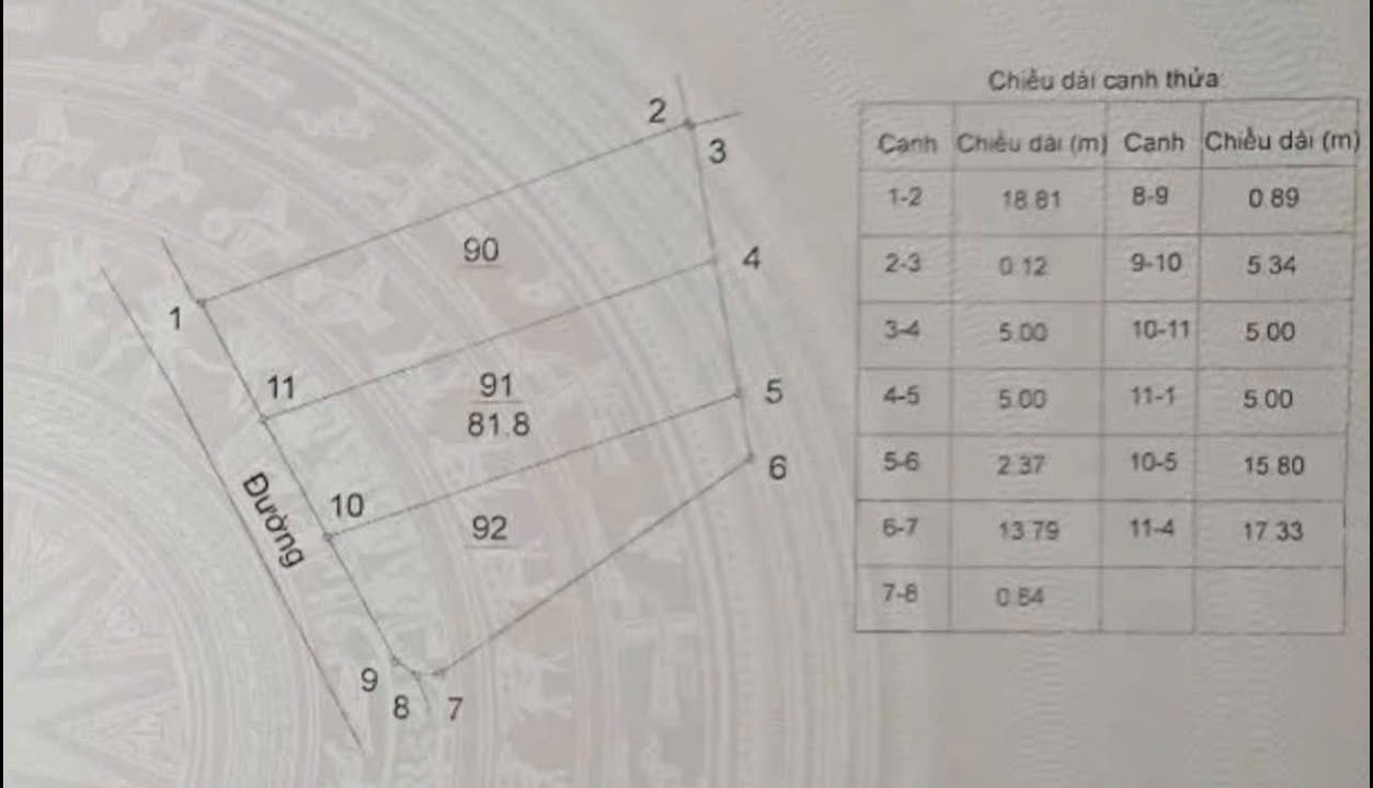 Đất thổ cư Yên Thái, Quốc Oai 81.8m² chỉ 1 tỷ - Cơ hội đầu tư tuyệt vời!